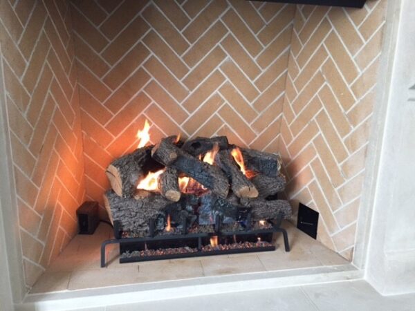 Mason Lite Herring Bone Real Brick Panels 39"