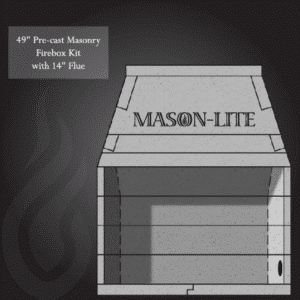 Mason Lite Wood Burning Firebox Kit 49"