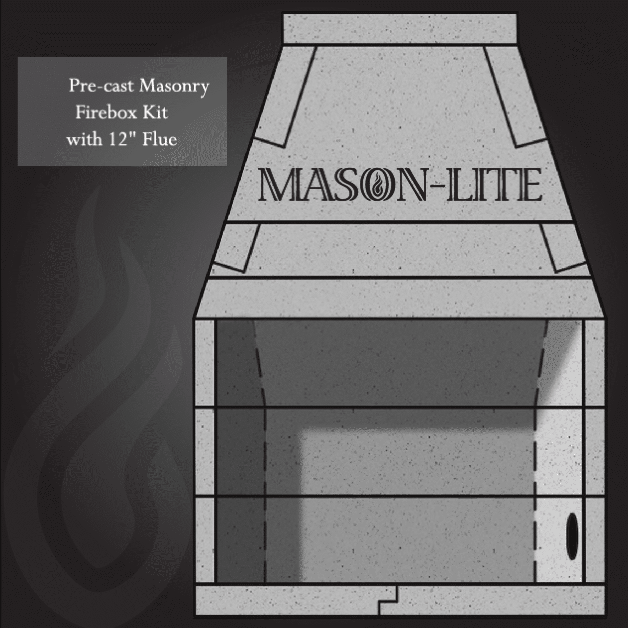 Mason Lite Wood Burning Firebox Kit
