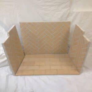 Mason Lite Herring Bone Real Brick Panels 33"