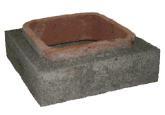 Stone Age Fireplace Kit Flue Extension 6" Tall