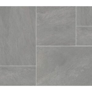 Porcelain Elegance Light Grey 3 Piece Modular Bun