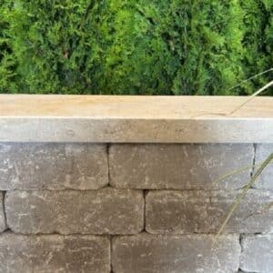 Jerusalem Limestone Tread, Tumbled 18x48x2
