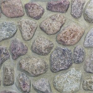 Veneer Granite Fieldstone Round Side 4" thick Ton