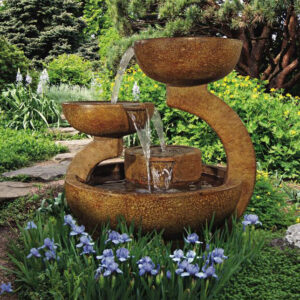 Stonecasters, Zen Three-Bowl Fountain with LED