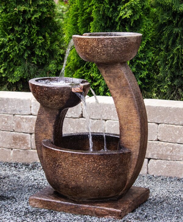 Stonecasters, Zen Two-Bowl Fountain - Image 2