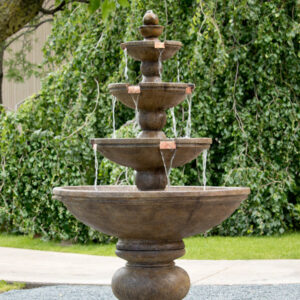 Stonecasters, 6pc Buckingham  4-Tier Fountain