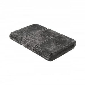 Brussels Fullnose 6cm Tumbled Midnight/Charcoal