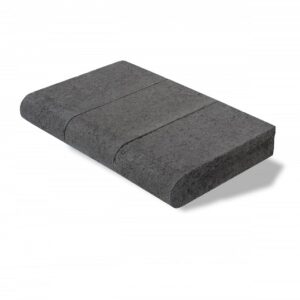 Brussels Fullnose 6cm Untumbled Midnight/Charcoal