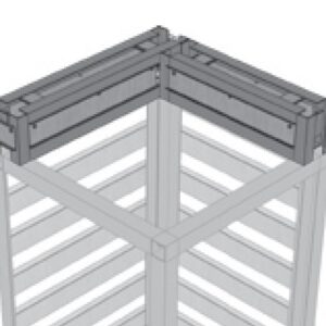 UCARA Modular Sys OS Backsplash Corner UL-BSCCOS