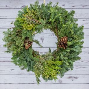 Wreath 36" Mixed Noble Fir