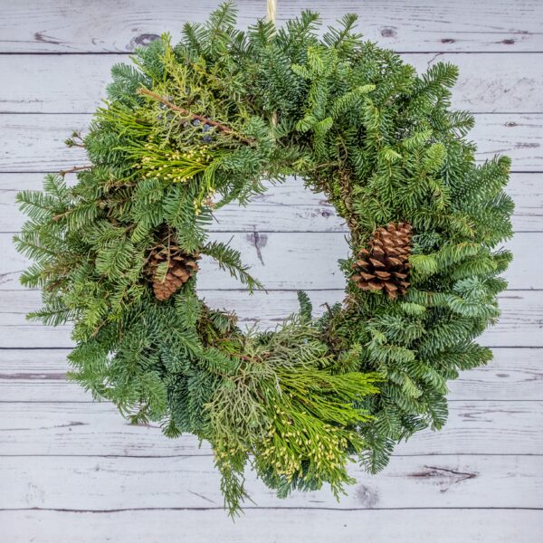 Wreath 42" Mixed Noble Fir