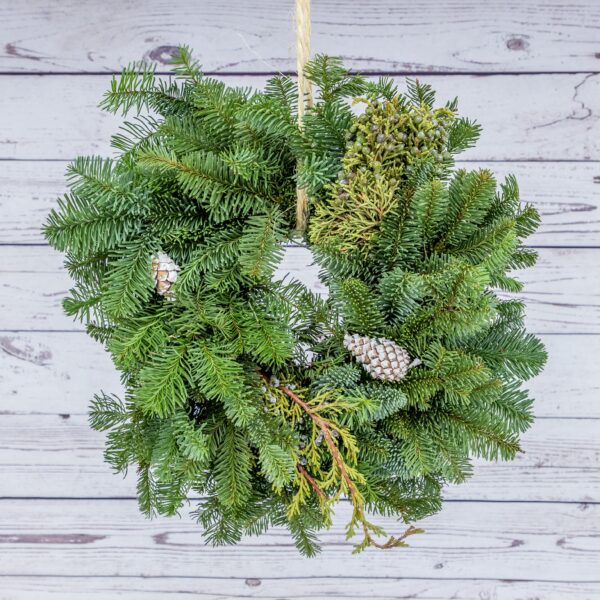 Wreath 14" Candle Ring (Noble Fir)
