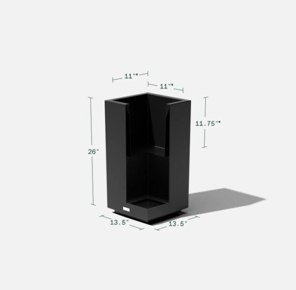 Veradek, Block Pedestal Short Planter - Image 2