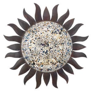 Mirror Mosaic Sun Wall Art,36"