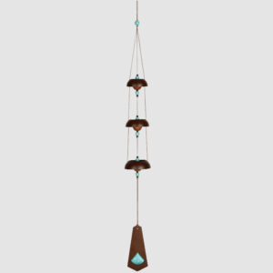 Temple Bells Chime- Rust,Turq