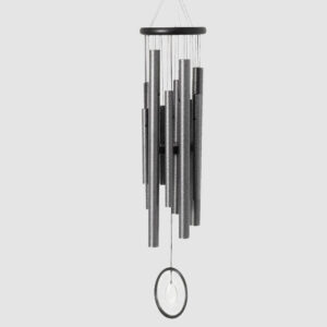 Chimes of Crystal Silence - Antique Silver, Medium