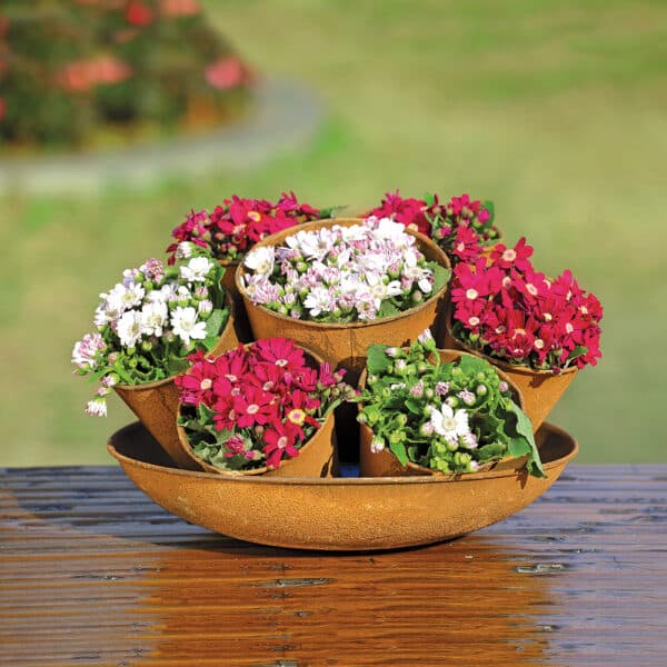 Rustic Seven-Pot Planter - Image 2