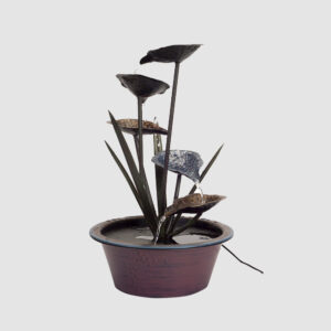 Bronze Lotus Leaf Fountain 22"