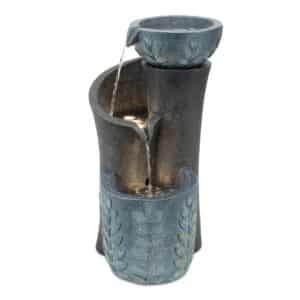 3-Bowl Blue/Copper Fountain