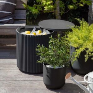Drink Tables, Chill Tables, and Poufs