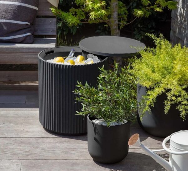 Drink Tables, Chill Tables, and Poufs