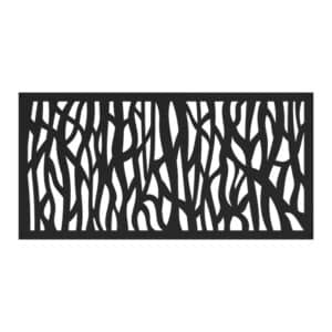 Barrette, 2'x4' Screen Panel, Black Sprig