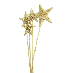 Lata Star, Gold Glitter 4-5pc
